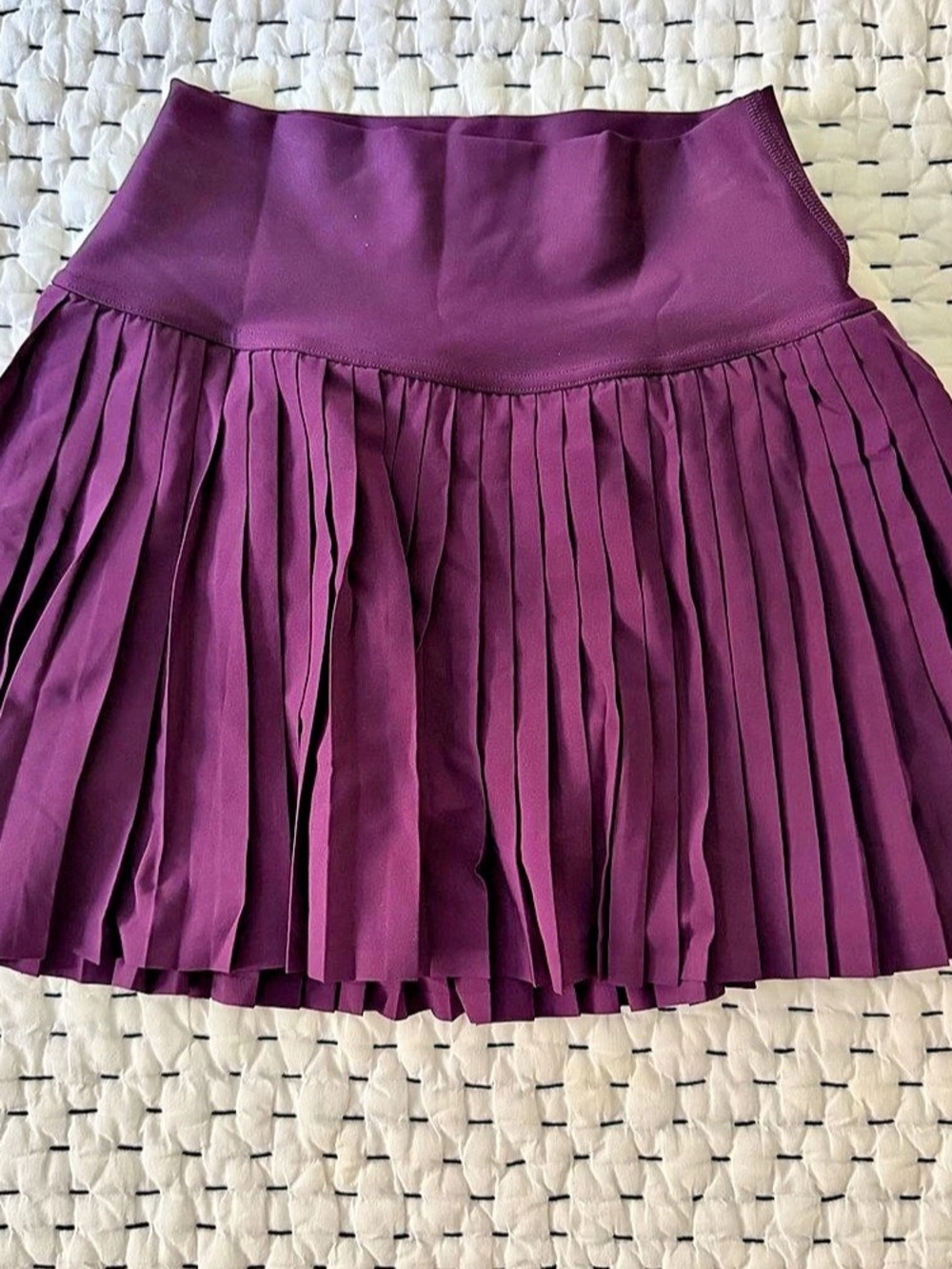 Alo Pleated Mini Tennis Skort in Purple Size XXS Like New